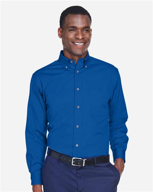 Harriton Men's Easy Blend™ Twill Shirt M500