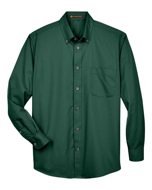 Harriton Men's Easy Blend™ Twill Shirt M500