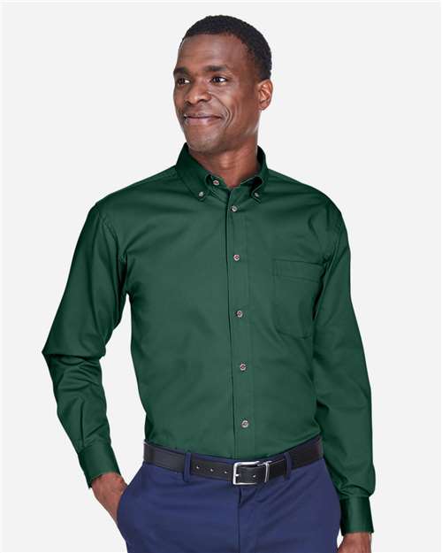 Harriton Men's Easy Blend™ Twill Shirt M500