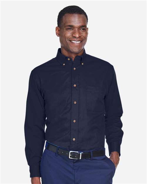 Harriton Men's Easy Blend™ Twill Shirt M500