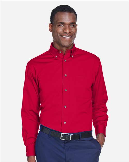 Harriton Men's Easy Blend™ Twill Shirt M500