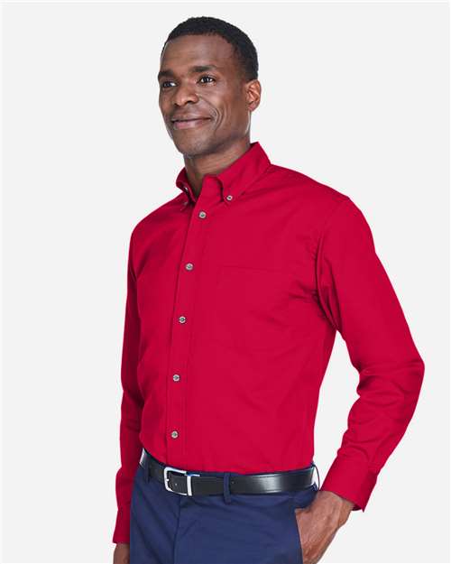 Harriton Men's Easy Blend™ Twill Shirt M500