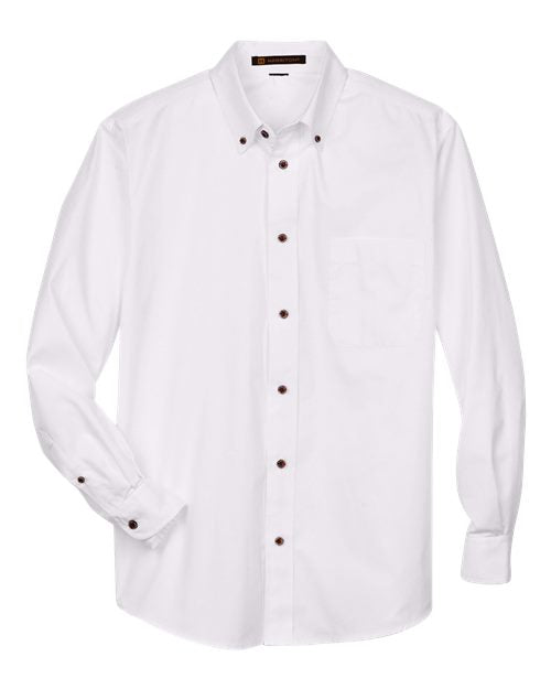 Harriton Men's Easy Blend™ Twill Shirt M500
