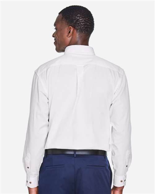 Harriton Men's Easy Blend™ Twill Shirt M500