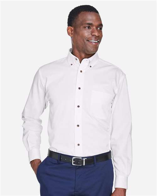 Harriton Men's Easy Blend™ Twill Shirt M500