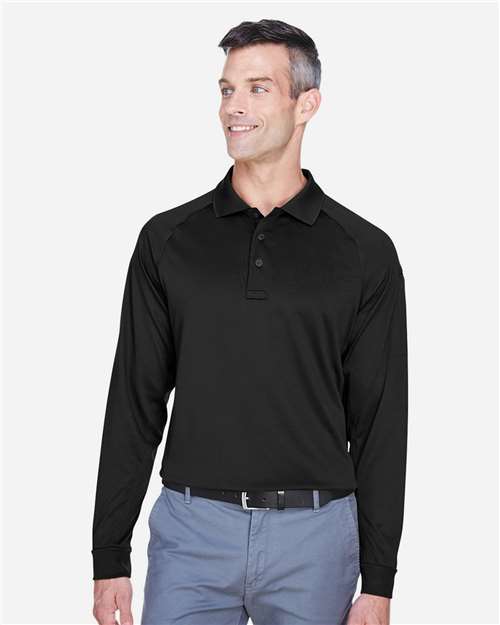 Harriton Men's Advantage Long Sleeve Tactical Polo M211L