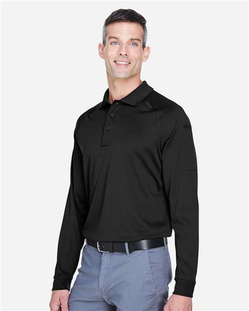 Harriton Men's Advantage Long Sleeve Tactical Polo M211L