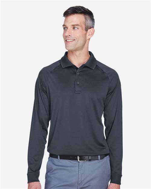 Harriton Men's Advantage Long Sleeve Tactical Polo M211L