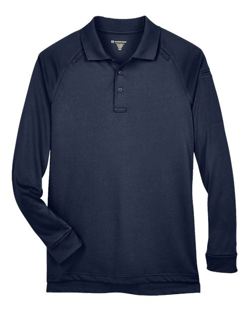 Harriton Men's Advantage Long Sleeve Tactical Polo M211L