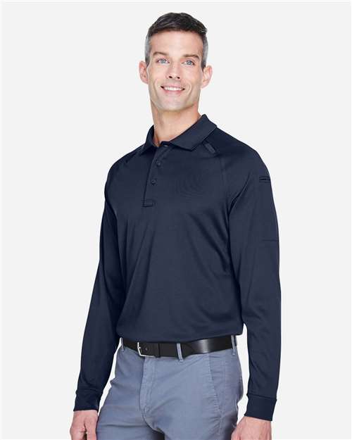 Harriton Men's Advantage Long Sleeve Tactical Polo M211L