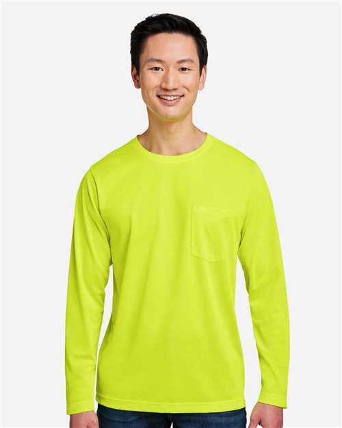 Harriton Unisex Charge Snag and Soil Protect Long Sleeve T-Shirt M118L