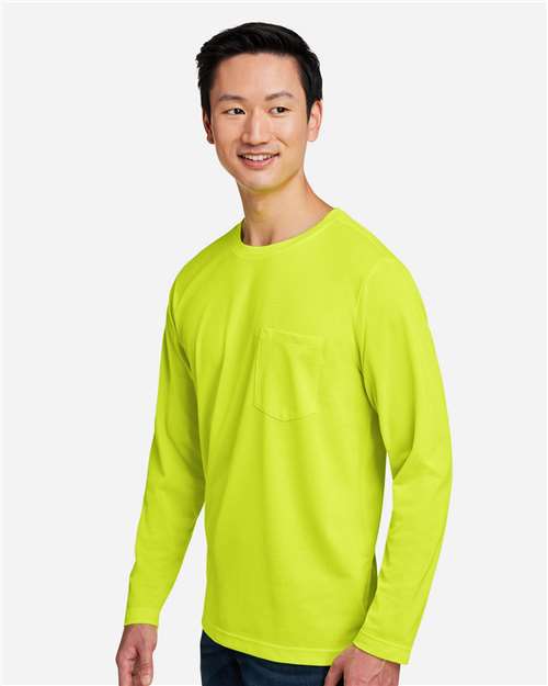 Harriton Unisex Charge Snag and Soil Protect Long Sleeve T-Shirt M118L