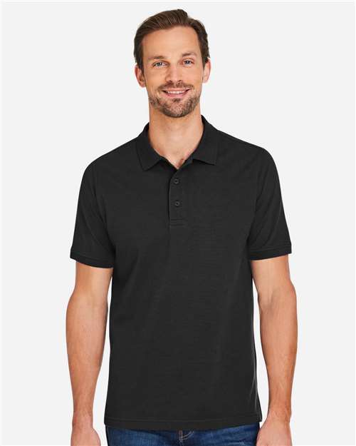 Harriton Men's Valiant Cotton Snag Protect Polo M205