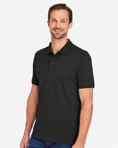 Harriton Men's Valiant Cotton Snag Protect Polo M205