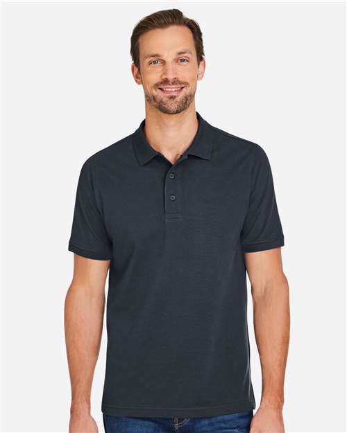 Harriton Men's Valiant Cotton Snag Protect Polo M205
