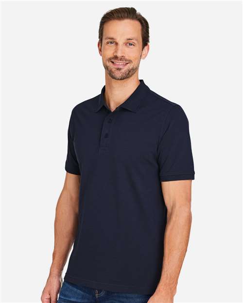 Harriton Men's Valiant Cotton Snag Protect Polo M205