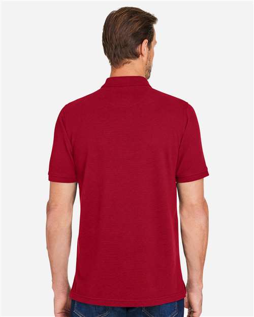 Harriton Men's Valiant Cotton Snag Protect Polo M205