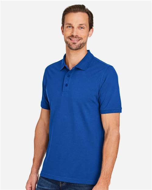 Harriton Men's Valiant Cotton Snag Protect Polo M205