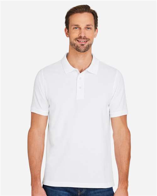 Harriton Men's Valiant Cotton Snag Protect Polo M205