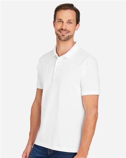 Harriton Men's Valiant Cotton Snag Protect Polo M205