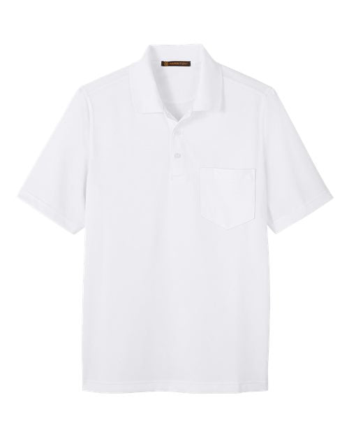Harriton Men's Advantage Snag Protection Plus IL Pocket Polo M348P