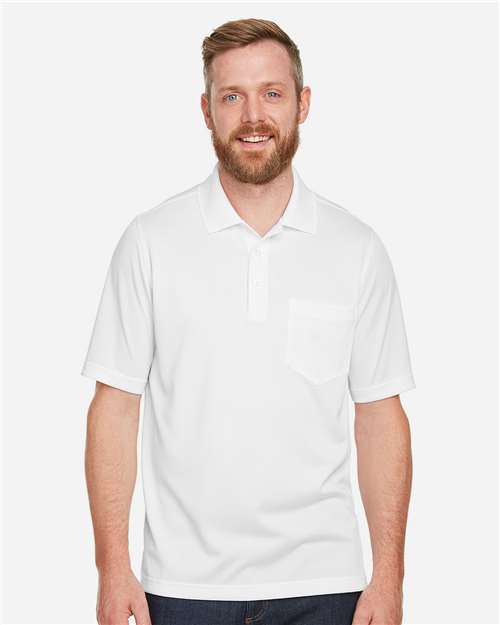 Harriton Men's Advantage Snag Protection Plus IL Pocket Polo M348P