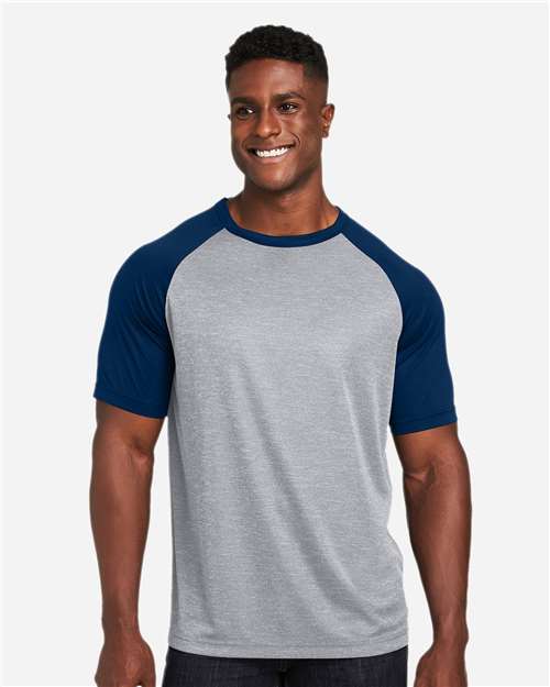 Team 365 Unisex Zone Colorblock Raglan T-Shirt TT62