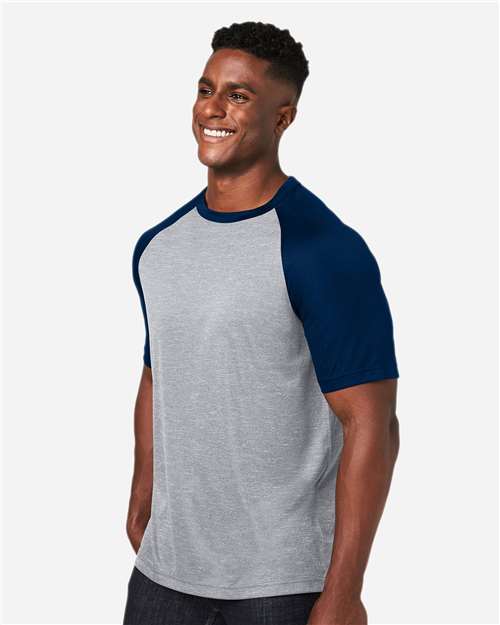 Team 365 Unisex Zone Colorblock Raglan T-Shirt TT62