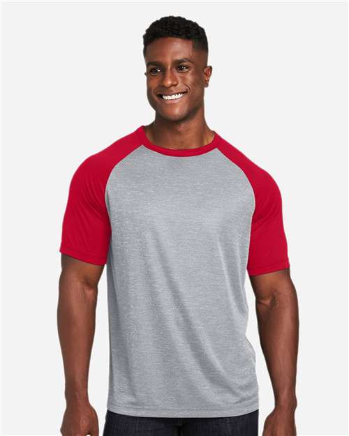 Team 365 Unisex Zone Colorblock Raglan T-Shirt TT62