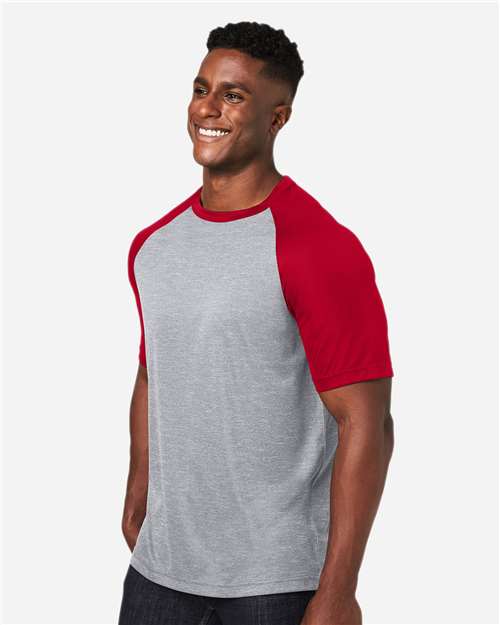 Team 365 Unisex Zone Colorblock Raglan T-Shirt TT62
