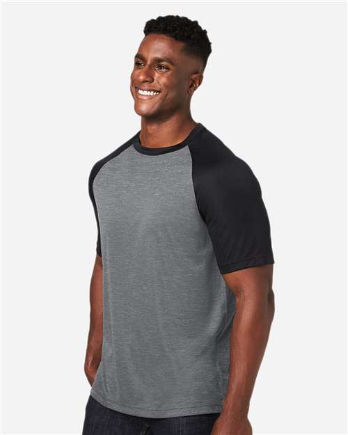Team 365 Unisex Zone Colorblock Raglan T-Shirt TT62