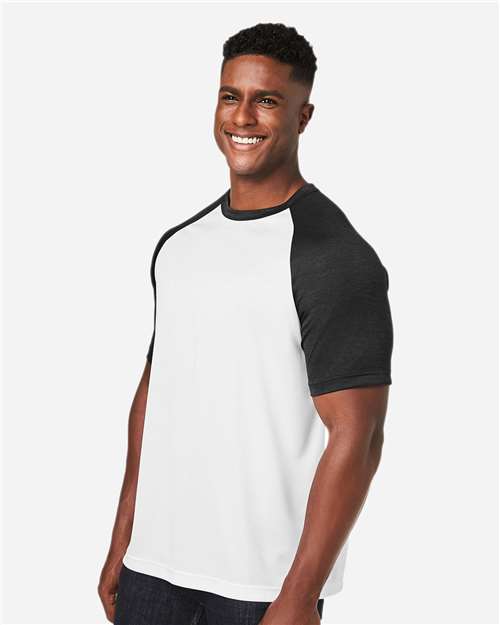 Team 365 Unisex Zone Colorblock Raglan T-Shirt TT62