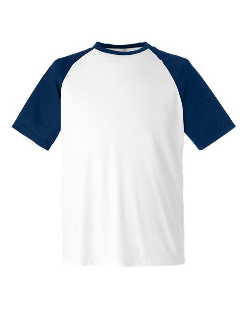 Team 365 Unisex Zone Colorblock Raglan T-Shirt TT62