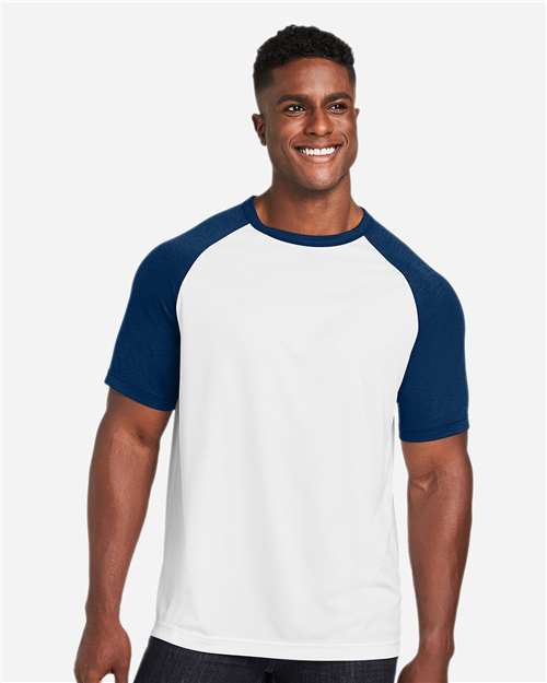Team 365 Unisex Zone Colorblock Raglan T-Shirt TT62