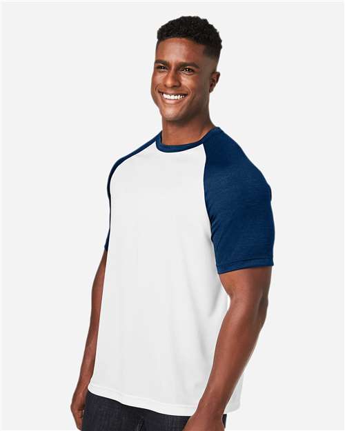 Team 365 Unisex Zone Colorblock Raglan T-Shirt TT62