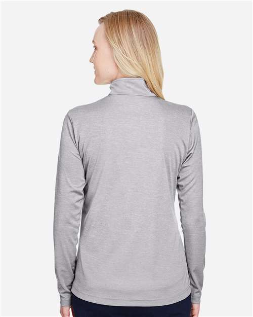 Team 365 Women's Zone Sonic Heather Performance Quarter-Zip Pullover TT31HW
