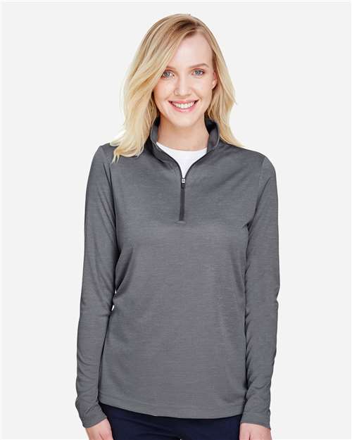 Team 365 Women's Zone Sonic Heather Performance Quarter-Zip Pullover TT31HW