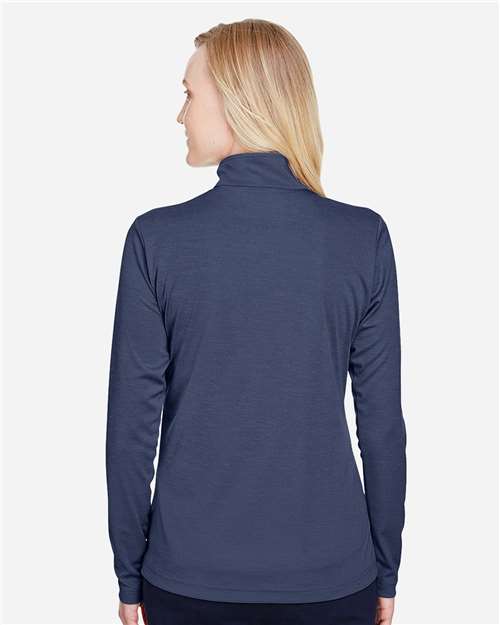 Team 365 Women's Zone Sonic Heather Performance Quarter-Zip Pullover TT31HW
