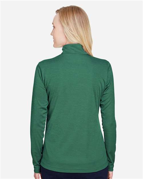 Team 365 Women's Zone Sonic Heather Performance Quarter-Zip Pullover TT31HW