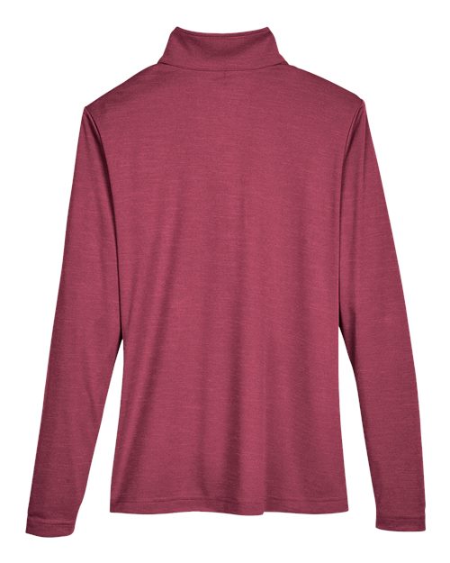 Team 365 Women's Zone Sonic Heather Performance Quarter-Zip Pullover TT31HW