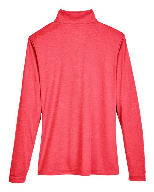 Team 365 Women's Zone Sonic Heather Performance Quarter-Zip Pullover TT31HW