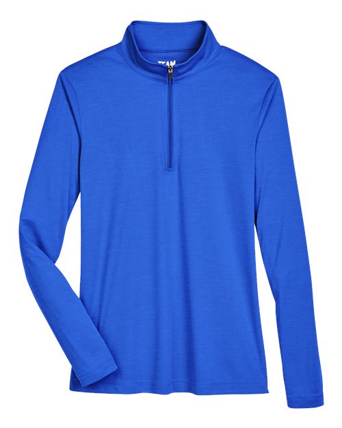 Team 365 Women's Zone Sonic Heather Performance Quarter-Zip Pullover TT31HW