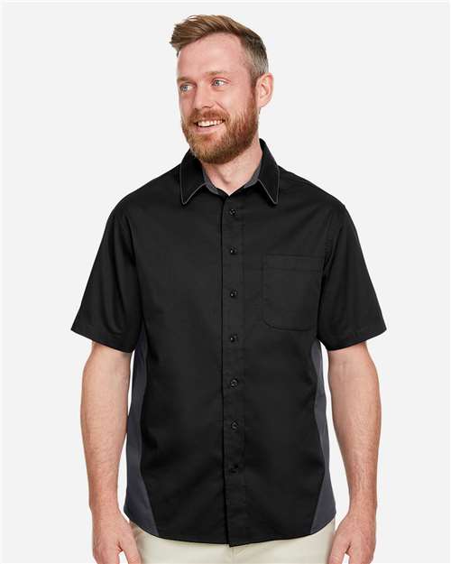 Harriton Men's Flash IL Colorblock Shirt M586