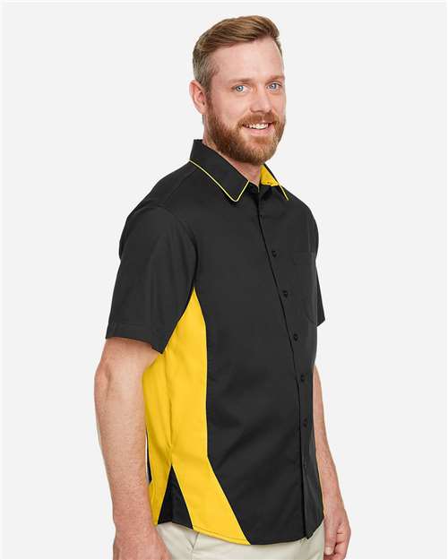 Harriton Men's Flash IL Colorblock Shirt M586