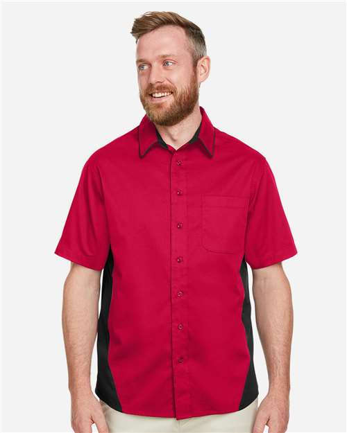 Harriton Men's Flash IL Colorblock Shirt M586