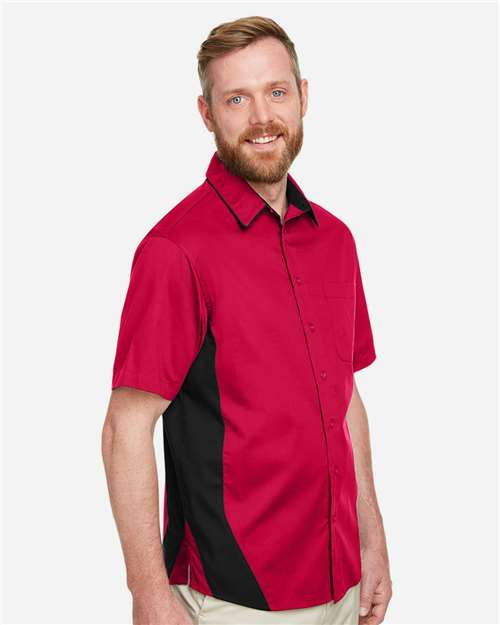 Harriton Men's Flash IL Colorblock Shirt M586