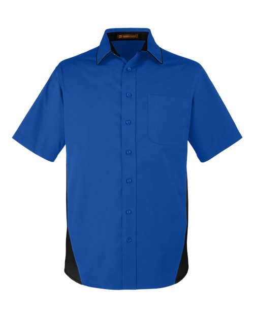 Harriton Men's Flash IL Colorblock Shirt M586