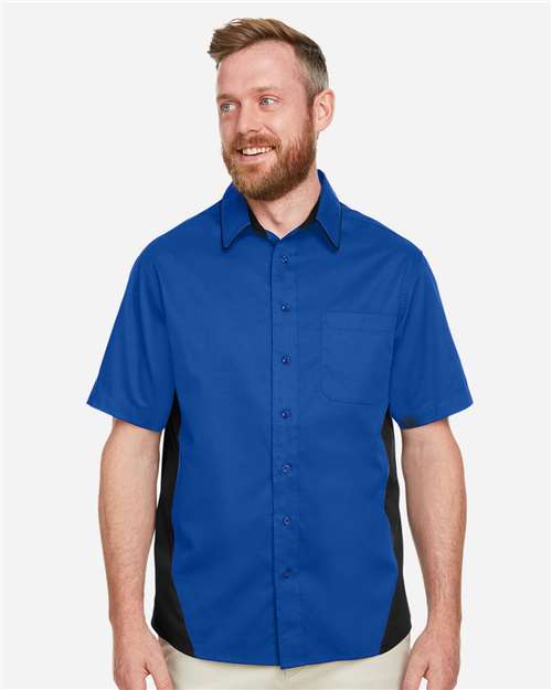 Harriton Men's Flash IL Colorblock Shirt M586