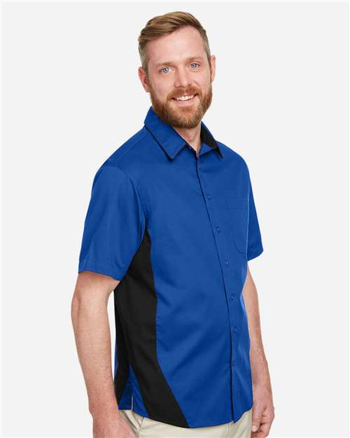 Harriton Men's Flash IL Colorblock Shirt M586