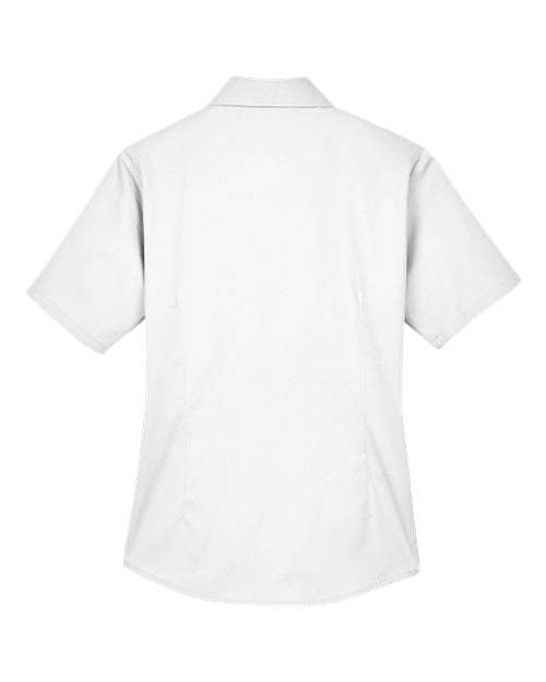 Harriton Women's Easy Blend™ Short Sleeve Twill Dress Shirt with Stain-Release M500SW